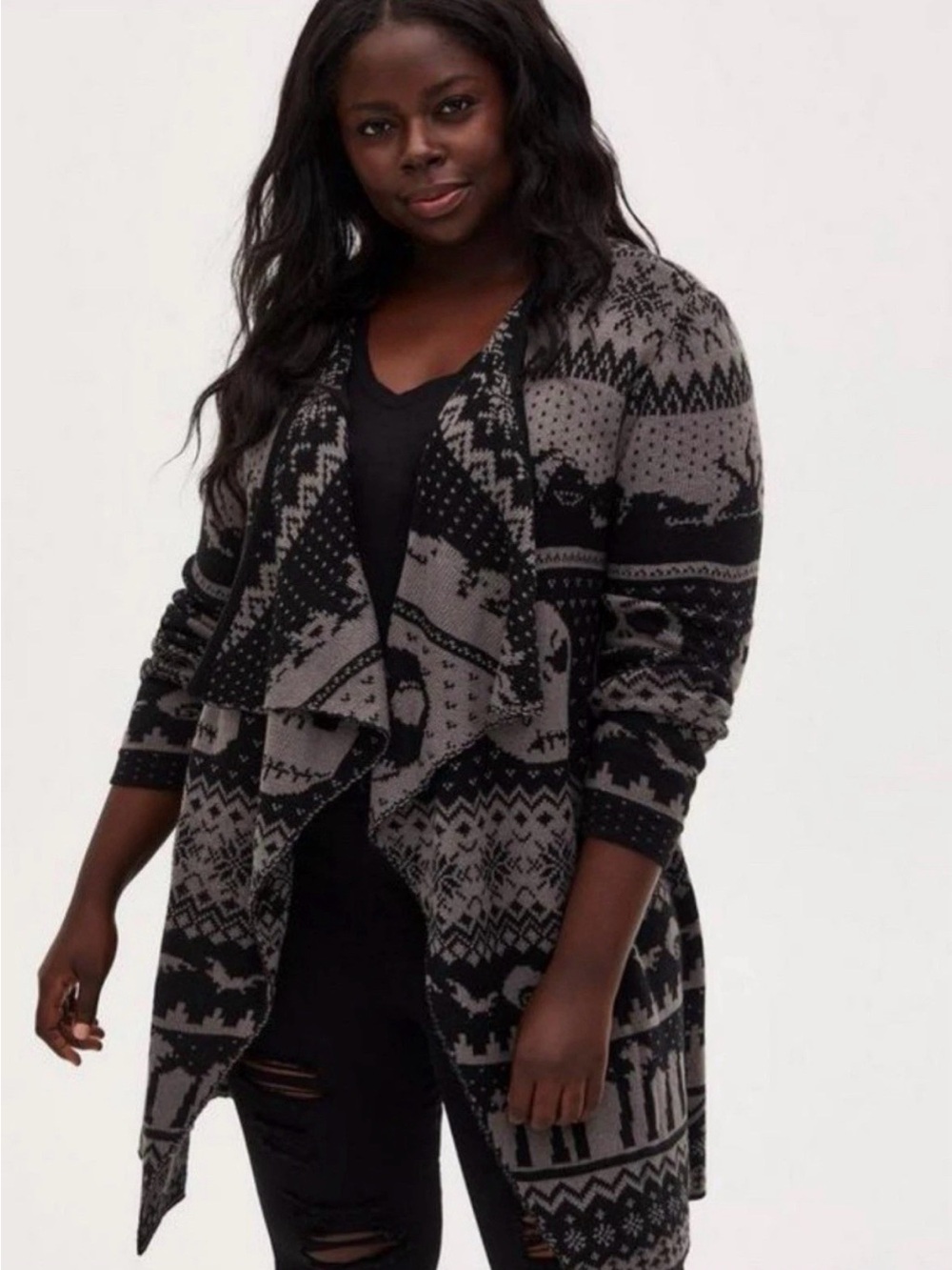 Torrid nightmare before Christmas jack skellington drape cardigan size 0